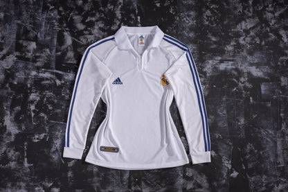 01 / 02 Real Madrid home long sleeve