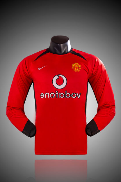 02-04 Manchester United Home Long Sleeve